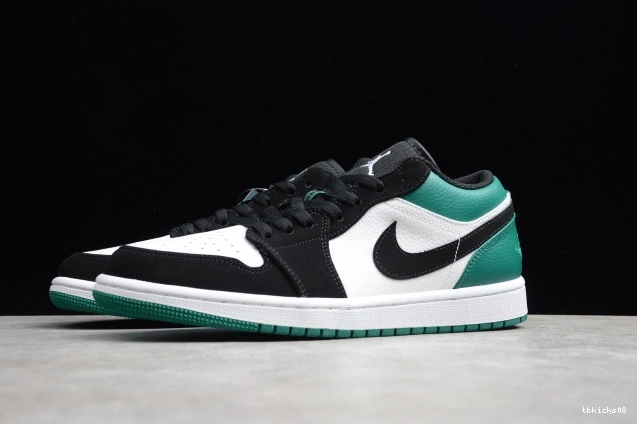 Cheap TBkick Mystic Jordan Low Black Air White 1 Green 553558-113 0707